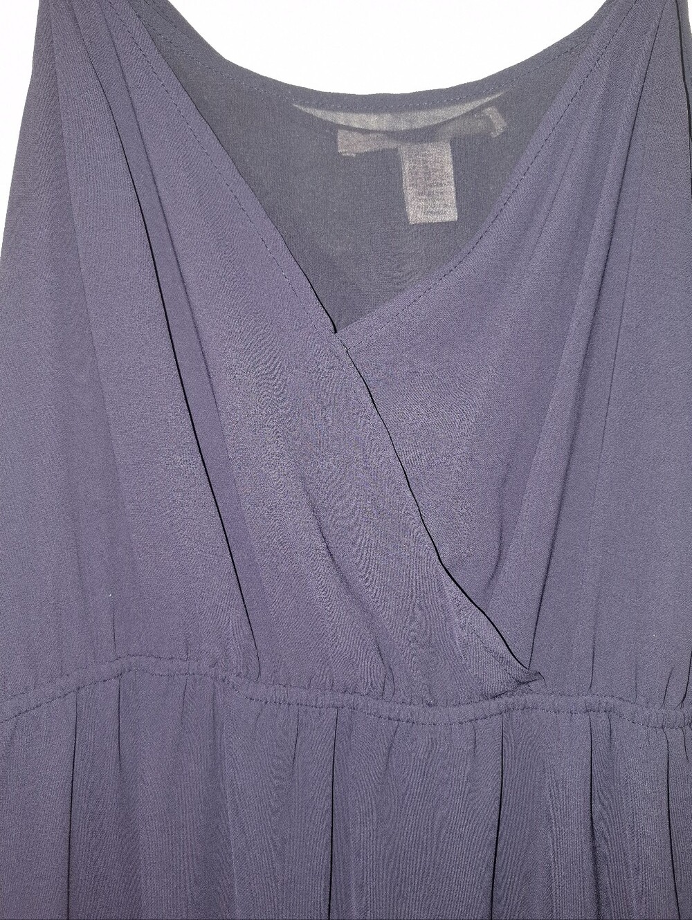 Forever 21 Slate Purple Draped V-Neck Chemise